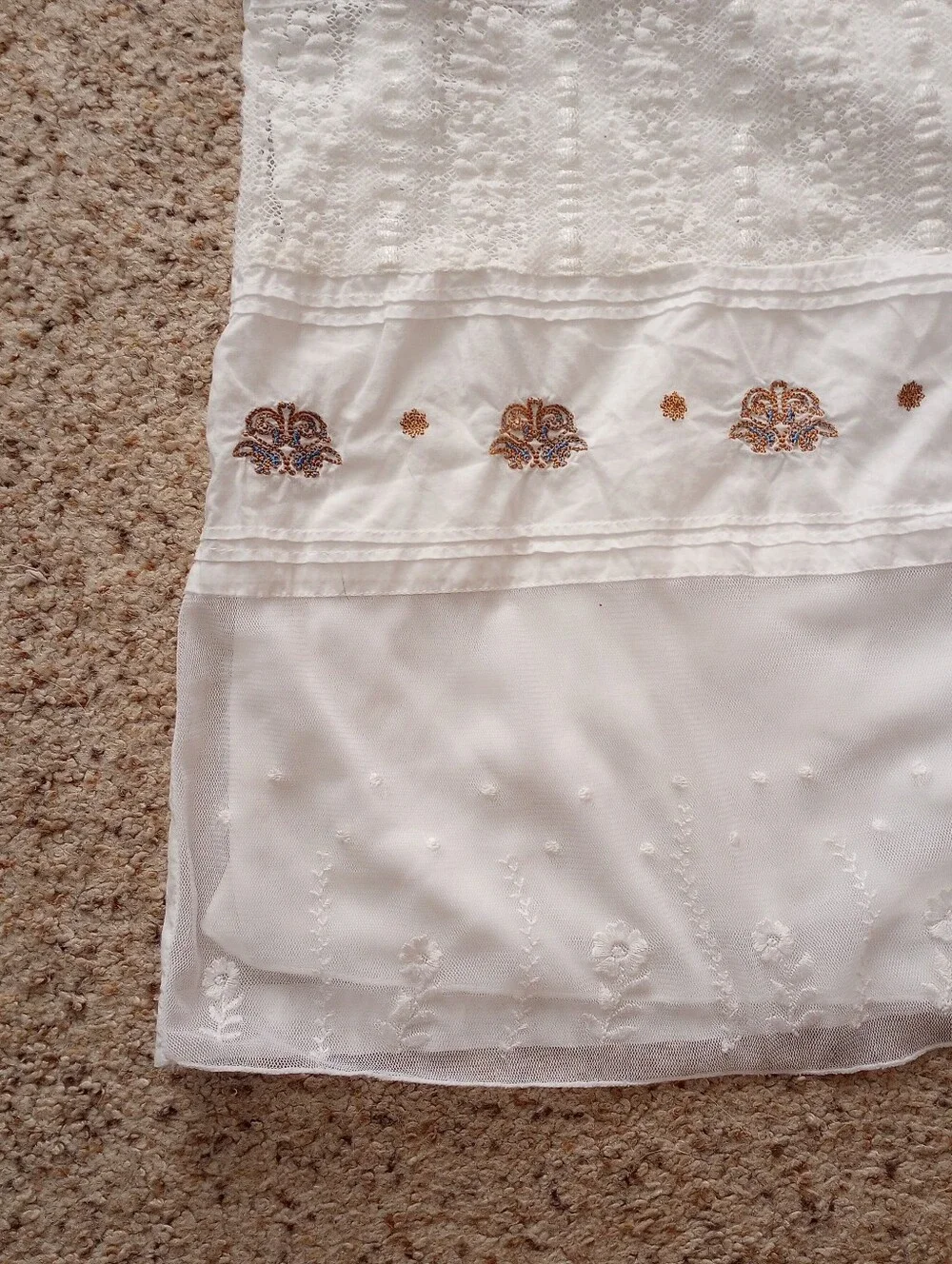Y2K Mary-Kate And Ashley White Tank Top Bohemian Summer Hippie Boho